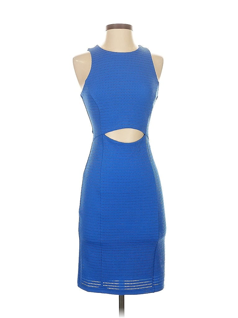 Pre-owned Guess Cocktail Dress In Blue