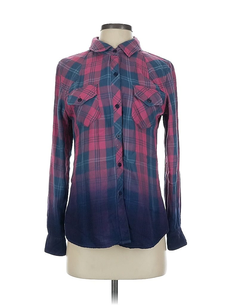 Pre-owned Rails Long Sleeve Button Down Shirt In Blue