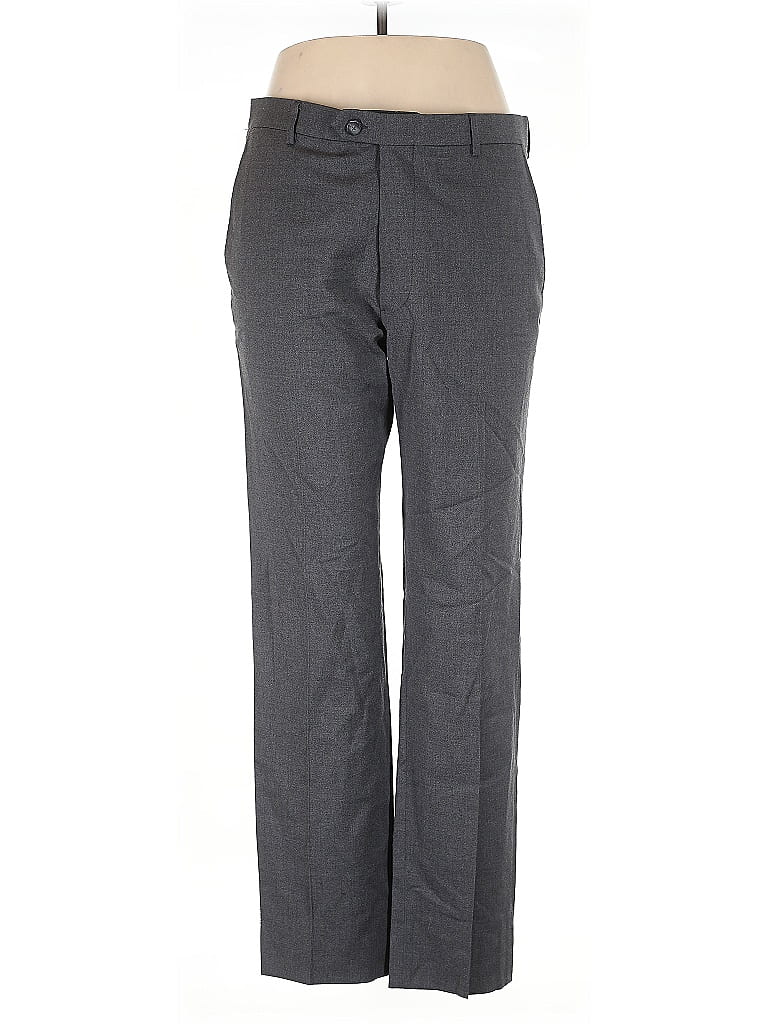 Pre-owned Kenneth Cole Collection Wool Pants In Gray