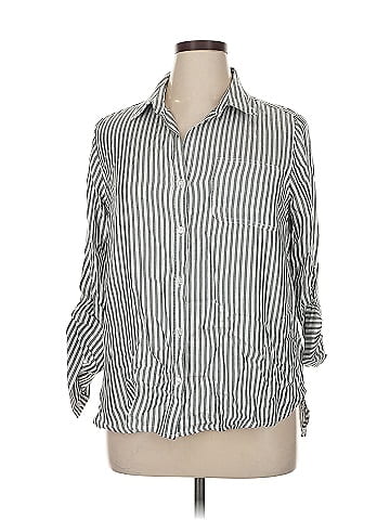 Velvet Heart 3/4 Sleeve Button-Down Shirt (view 1)
