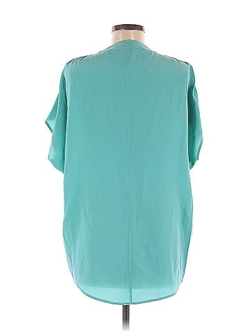 TWO by Vince Camuto Short Sleeve Silk Top (view 2)