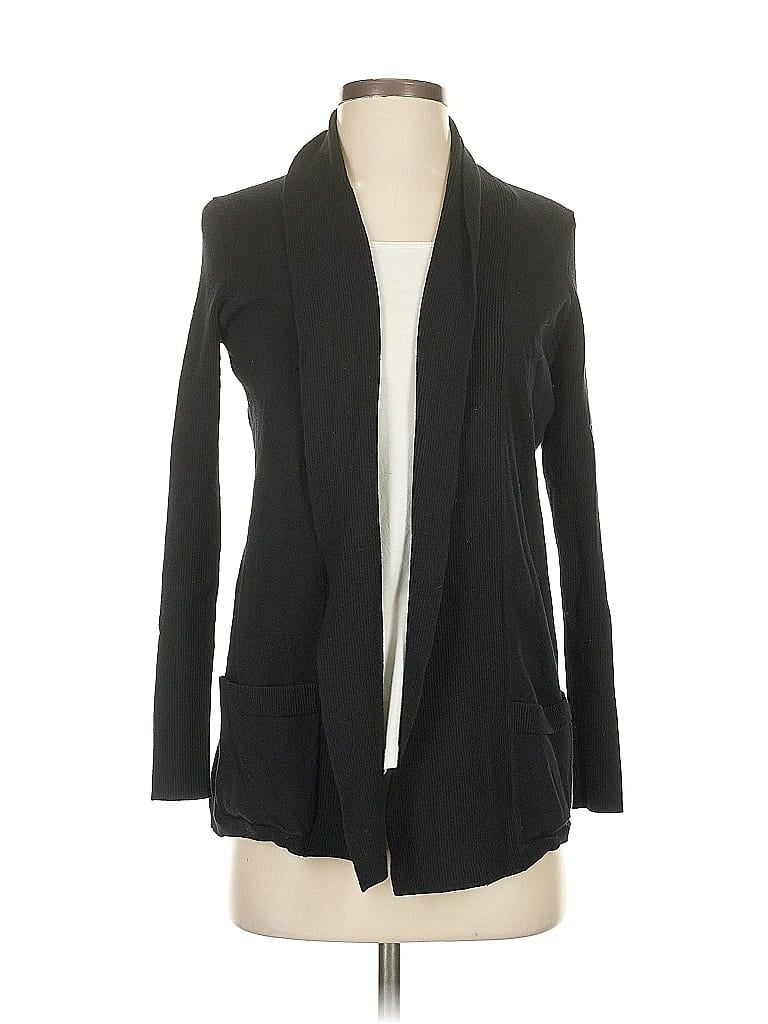 Pre-owned Talbots Cardigan Sweater In Black