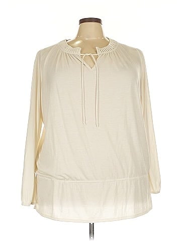 Jones New York Signature Long Sleeve Blouse (view 1)