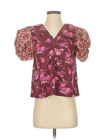 LoveShackFancy Short Sleeve Blouse (view 1)
