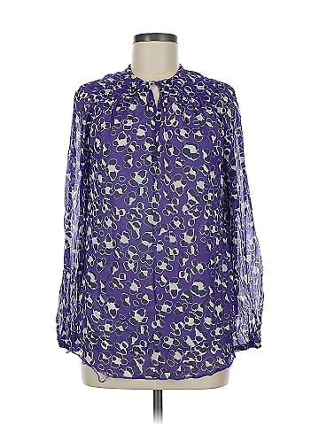 Diane von Furstenberg Long Sleeve Silk Top (view 1)