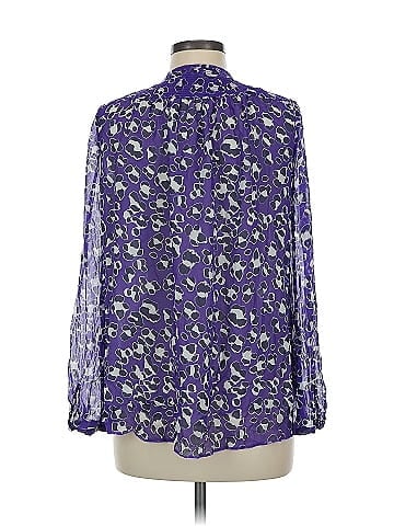 Diane von Furstenberg Long Sleeve Silk Top (view 2)