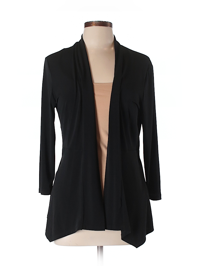 Roz & Ali Solid Black Cardigan Size L - 67% off | thredUP