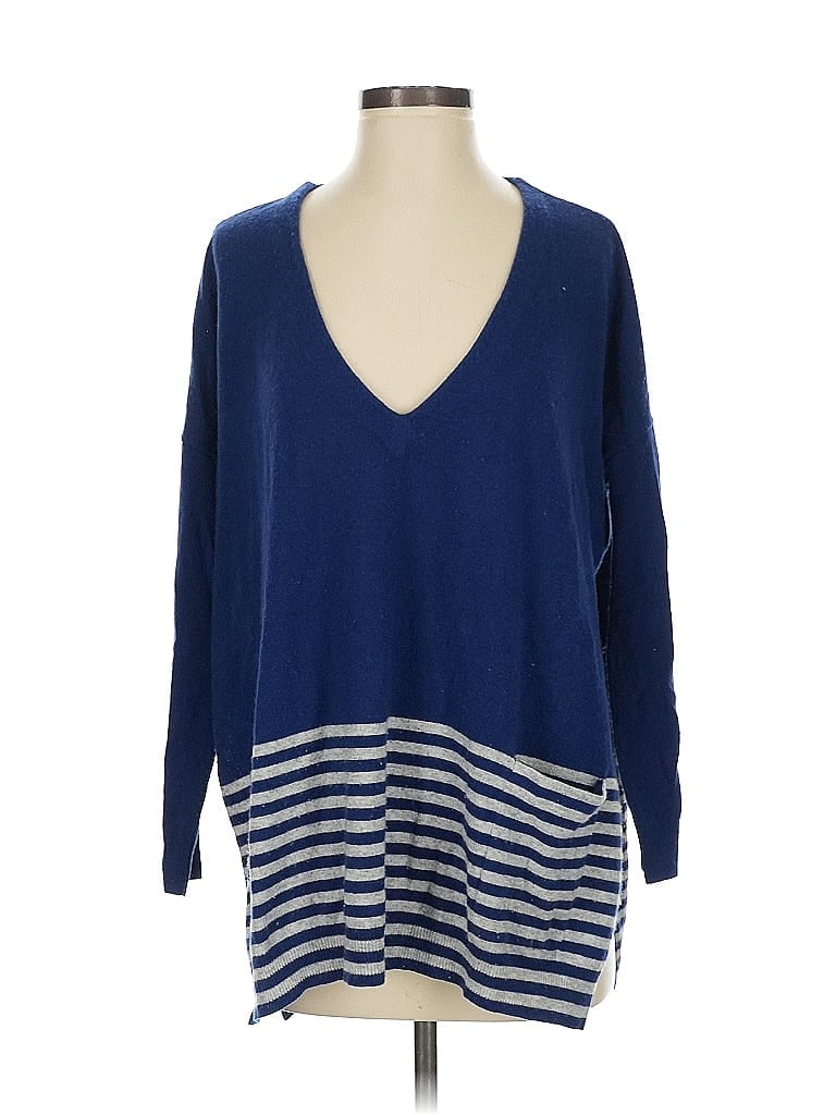 Pre-owned Vineyard Vines Wool Pullover Sweater In Blue