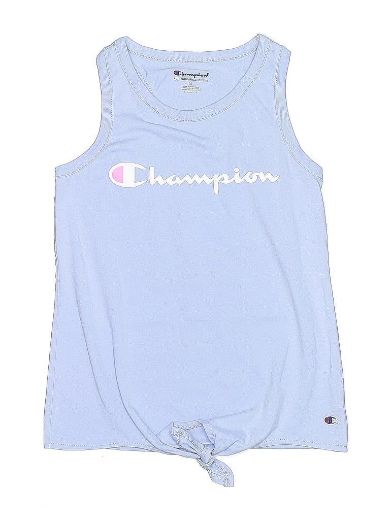 Click to view more detailed imagery on our partner's website Pre-owned Champion Kids' Sleeveless Top Blue Scoop Neck Tops