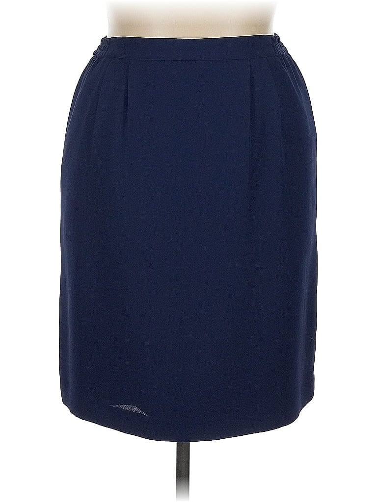 Pre-owned Unbranded Formal Skirt In Blue