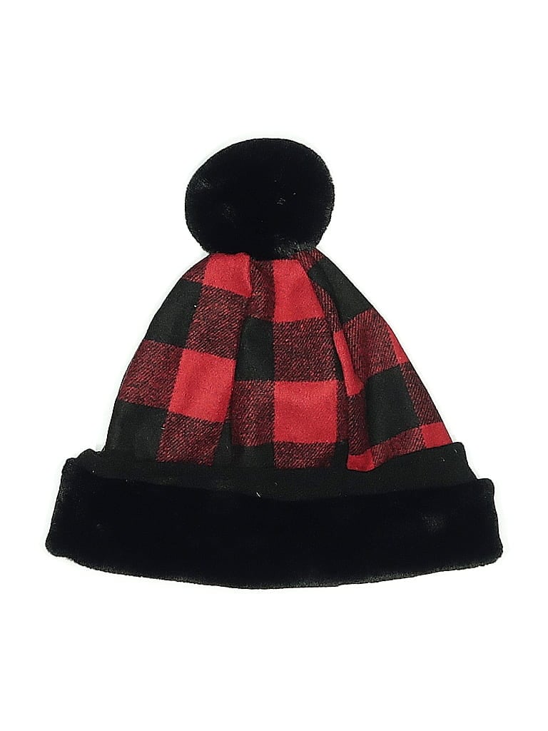 Chaos Plaid Black Red Beanie One size - photo 1