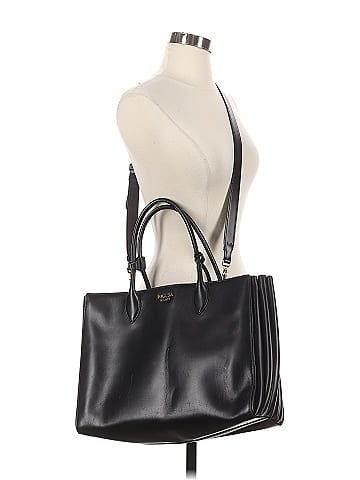 Prada City Calfskin Medium Bibliothèque Tote Black (view 2)
