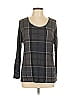 Barbour Plaid Gray Long Sleeve T-Shirt Size 12 - photo 1