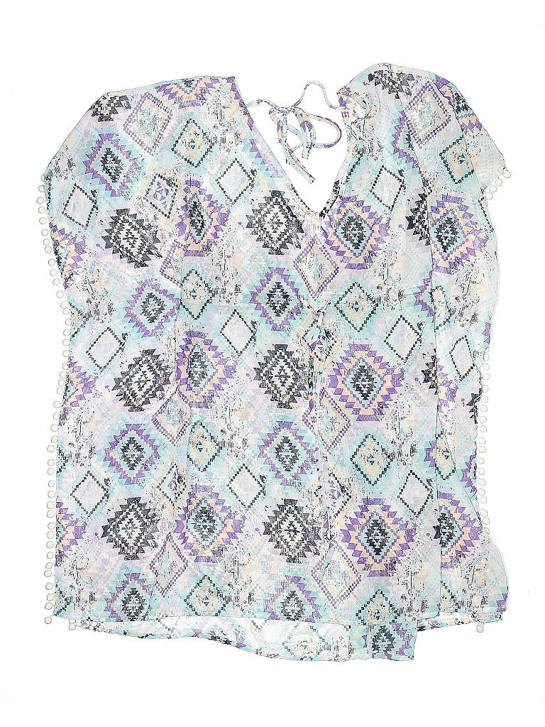 Pre-owned Miken Swim Swimsuit Cover Up In Blue