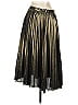 Ann Taylor 100% Polyester Metallic Gold Formal Skirt Size 0 - photo 2
