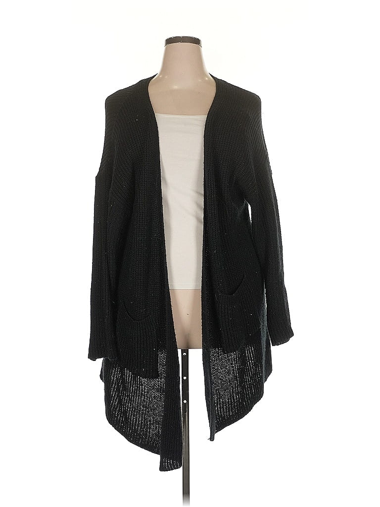 Pre-owned Shein Curve Cardigan Sweater In Black