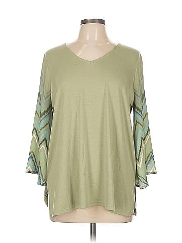 DG^2 by Diane Gilman 3/4 Sleeve Top (view 1)