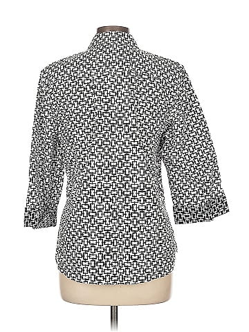 Foxcroft 3/4 Sleeve Button-Down Shirt (view 2)