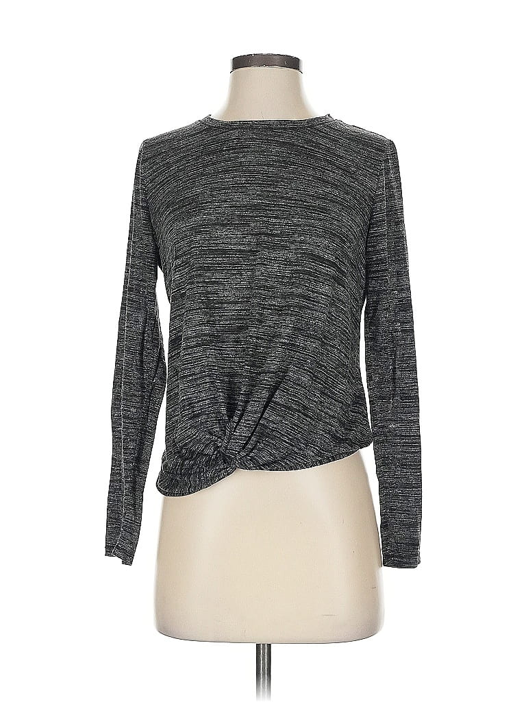 Pre-owned Calvin Klein Long Sleeve T-shirt In Gray