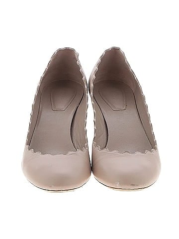 Chloé Lauren Scallop Trim Block Heels (view 2)