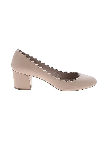 Chloé Lauren Scallop Trim Block Heels (view 1)