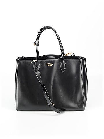 Prada City Calfskin Medium Bibliothèque Tote Black (view 1)