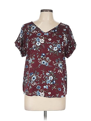 Pink Rose Short Sleeve Blouse (view 1)