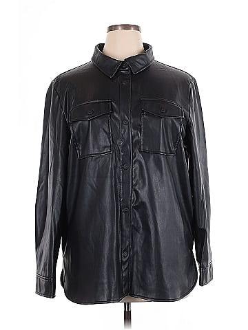 Kensie Long Sleeve Button-Down Shirt (view 1)