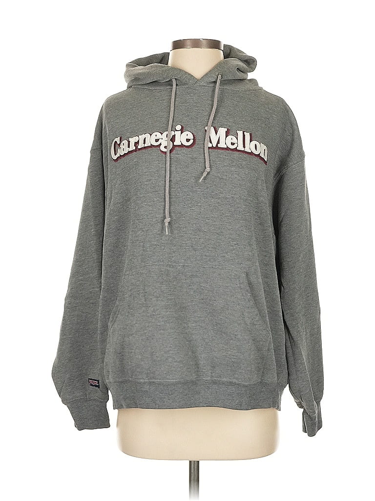 Pre-owned La Portegna Pullover Hoodie In Gray