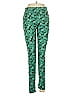 Just Cozy Print Green Leggings Size M - photo 1