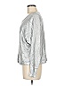 BCBGMAXAZRIA Metallic Silver Pullover Sweater Size M - photo 5