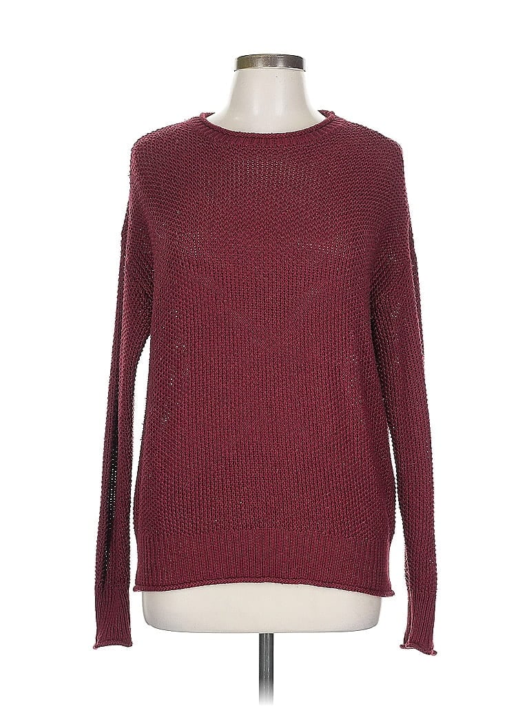 Pre-owned Jessica Simpson Pullover Sweater In Burgundy