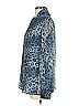 Worth New York 100% Polyester Animal Print Blue Long Sleeve Blouse Size 6 - photo 5