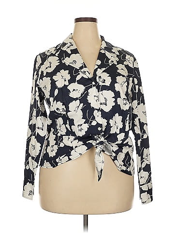 Jones New York Signature Long Sleeve Blouse (view 1)