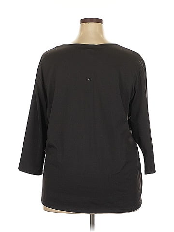 Susan Graver 3/4 Sleeve Top (view 2)