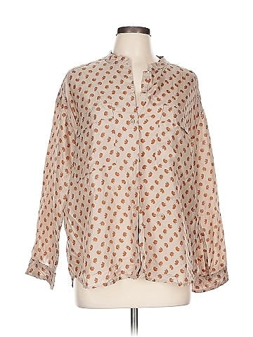 Humanoid Long Sleeve Silk Top (view 1)