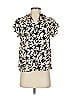 Ulla Johnson 100% Viscose Floral Ivory Short Sleeve Blouse Size 00 - photo 1
