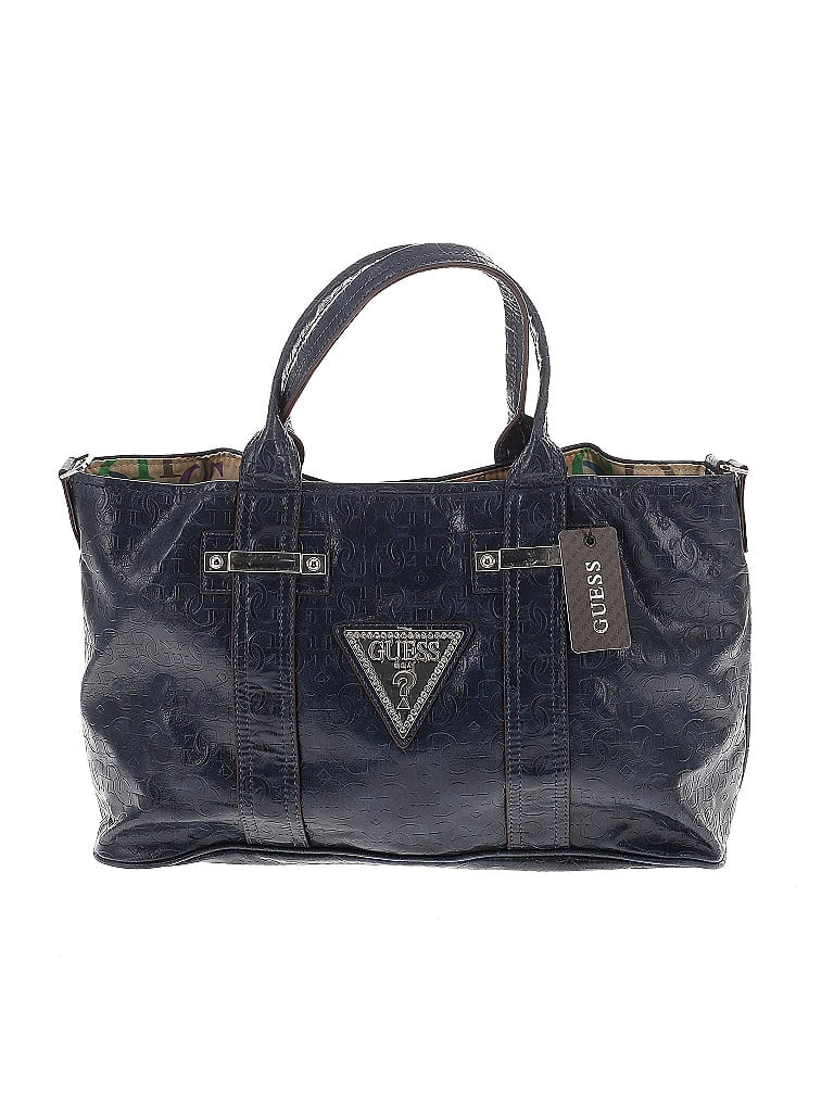 Guess Blue Leather Satchel One size - 65% off | ThredUp