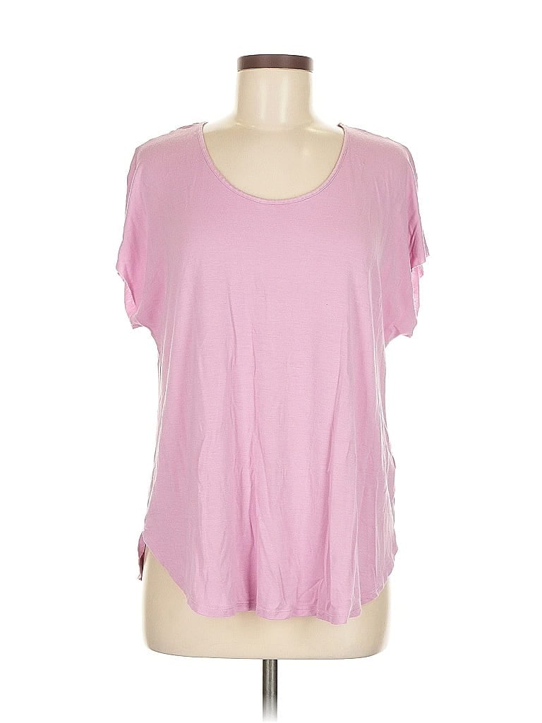 Pre-owned Ellen Tracy Short Sleeve T-shirt In Pink