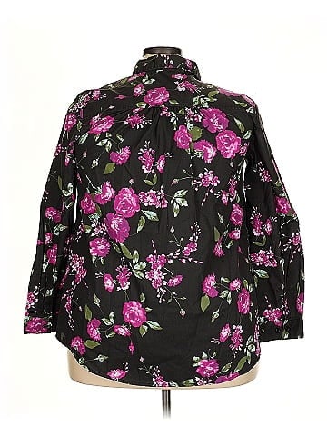 Roaman's 3/4 Sleeve Blouse (view 2)
