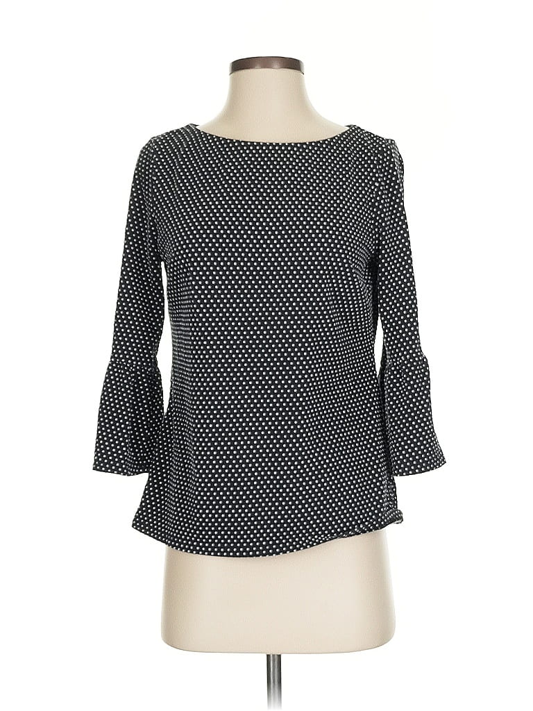 Pre-owned Talbots 3/4 Sleeve T-shirt In Black