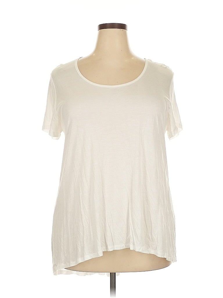 Ambiance Ivory Short Sleeve Top Size 2X - photo 1