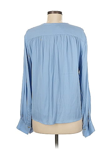 Vince. Long Sleeve Silk Top (view 2)