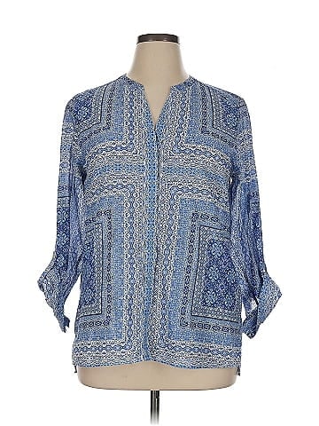 Foxcroft 3/4 Sleeve Blouse (view 1)