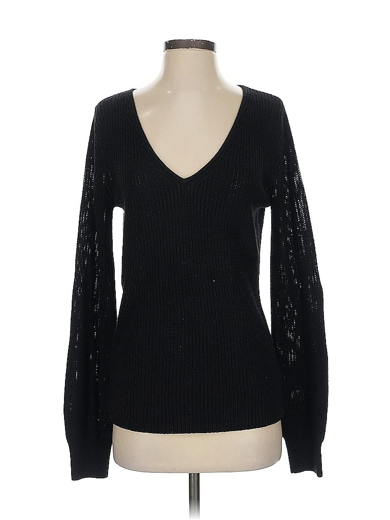 Pre-owned Express Pullover Sweater In Black