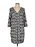 Mud Pie Graphic Black Casual Dress Size L - photo 1