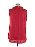 Flax 100% Linen Red Sleeveless Button-Down Shirt Size 14 (L) - photo 2