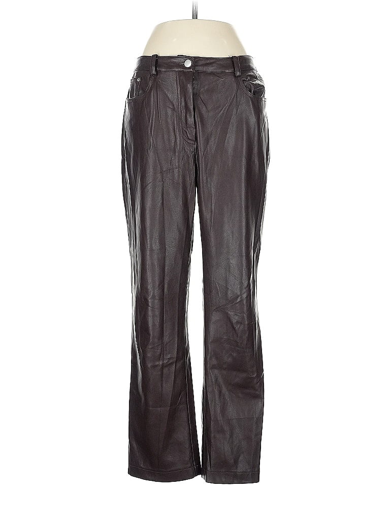 Click to view more detailed imagery on our partner's website Pre-owned Avec Les Filles Faux Leather Pants In Silver