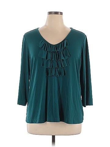Susan Graver 3/4 Sleeve Blouse (view 1)