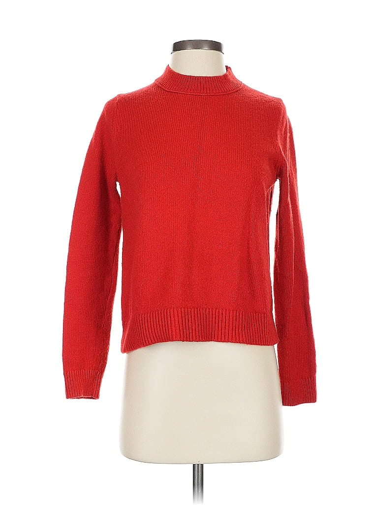 Pre-owned Banana Republic Turtleneck Sweater In Red